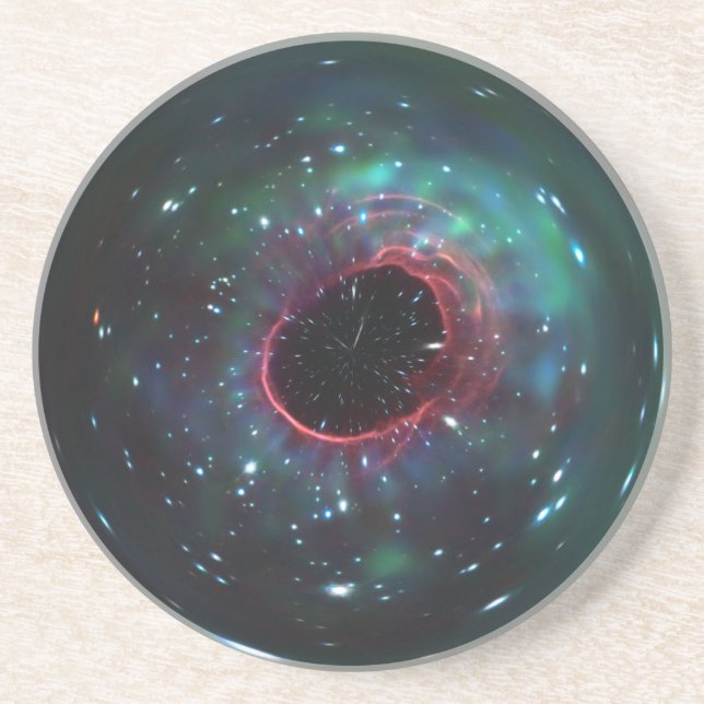 Posavasos Burbuja de mármol espacial (Frente)