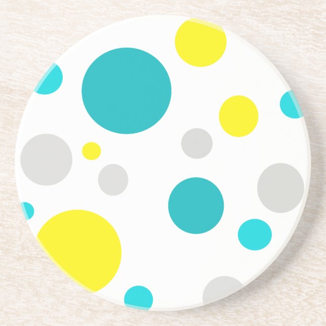 Posavasos Burbujas coloridas y afortunadas (Frente)