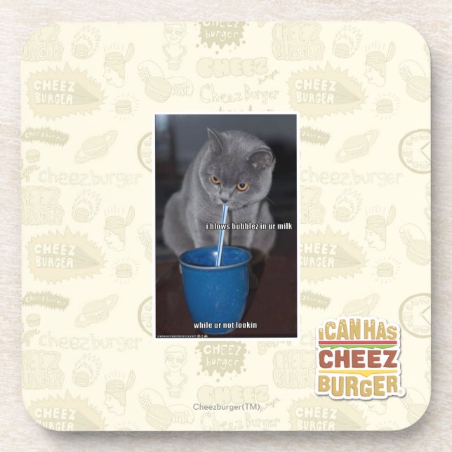 Posavasos Burbujas de los soplos en leche del ur (Frente)