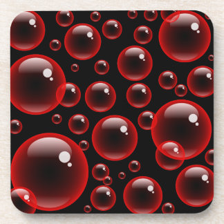Posavasos Burbujas rojas