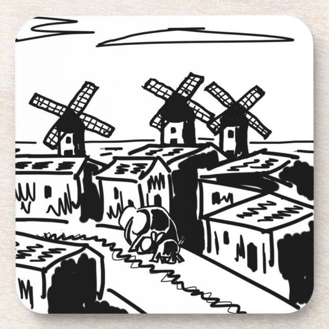 Posavasos burro y elefante en España (Frente)