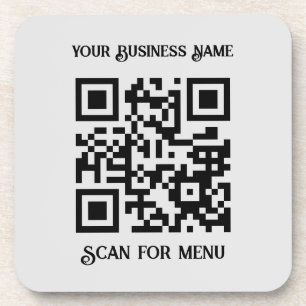 Posavasos Buscar código QR de menú con personalización LGrey