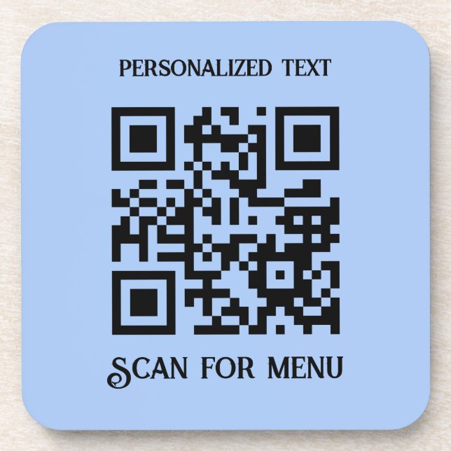 Posavasos Buscar el código QR del menú con la personalizació (Frente)