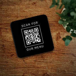 Posavasos Buscar nuestro Personalizado de menú Código QR y l