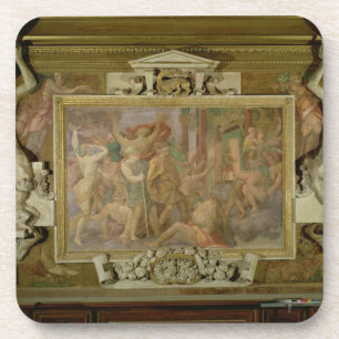 Posavasos Búsqueda hacia fuera de ignorancia, detalle del