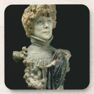 Posavasos Busto del retrato de Sarah Bernhardt (1844-1923)