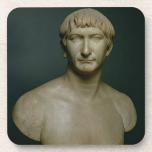 Posavasos Busto del retrato del emperador Trajan (53-117