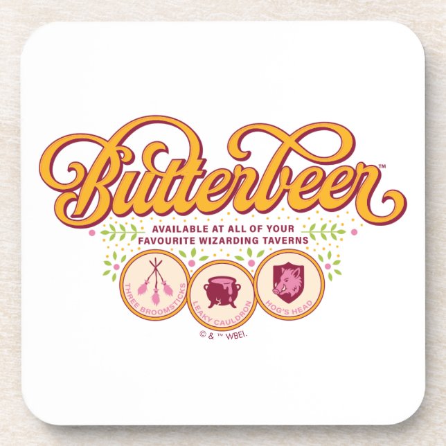 Posavasos BUTTERBEER™ Disponible en Tabernas Mágicas (Frente)