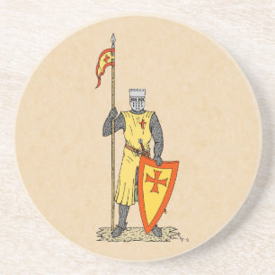 Posavasos Caballero Medieval a principios del siglo XIII