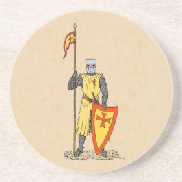 Posavasos Caballero Medieval Principios del Siglo XIII