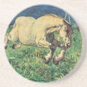Posavasos Caballo al galope de Giovanni Segantini, Arte Anti