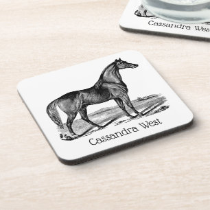 Posavasos Caballo Antiguo de Pie