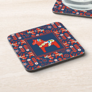 Posavasos Caballo Dala Sueco Navidad Escandinava