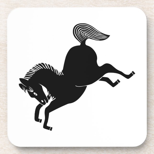 Posavasos Caballo de carreras (Frente)