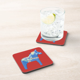 Posavasos Caballo de Dala Azul