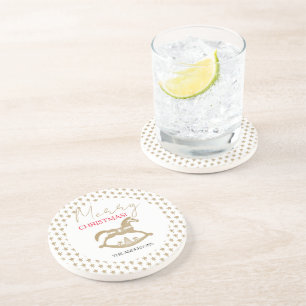 Posavasos Caballo de Navidad de Madera Mecedora