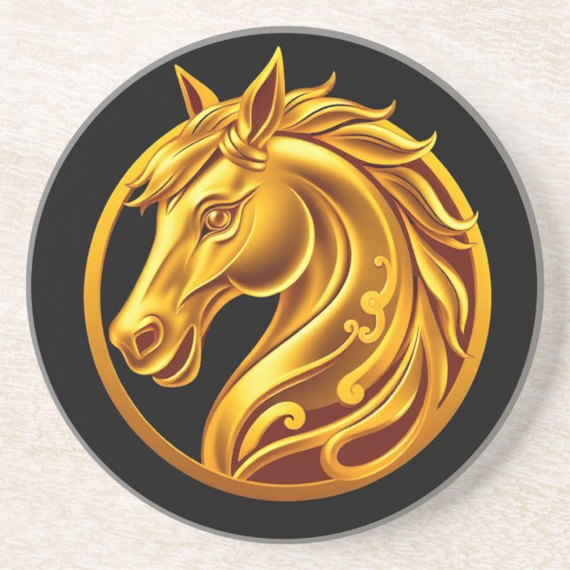 Posavasos Caballo Dorado (Frente)
