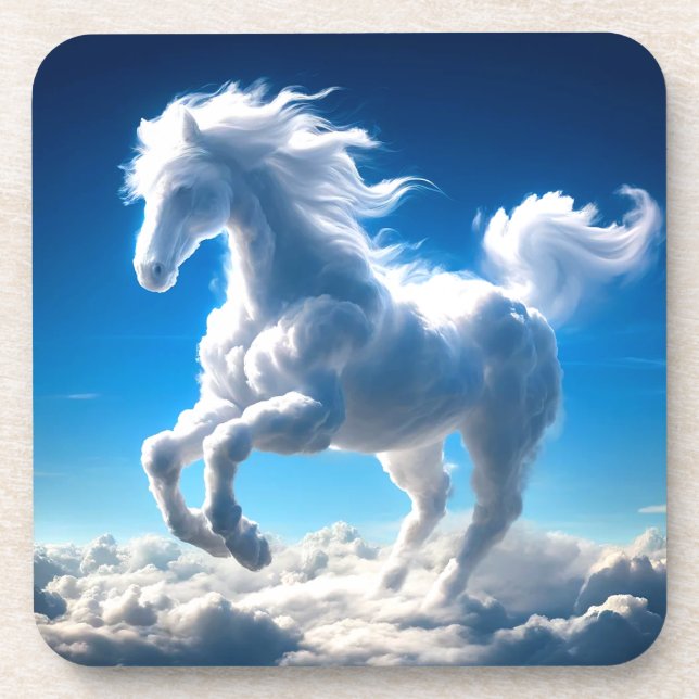 Posavasos Caballo en la nube (Frente)
