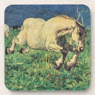 Posavasos Caballo galopante de Giovanni Segantini, Arte Vint