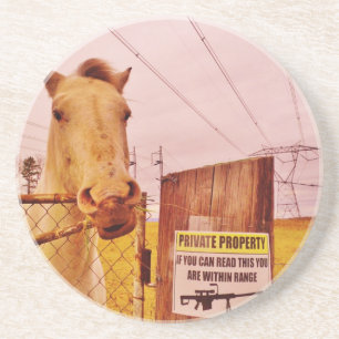 Posavasos Caballo Pink Private Property