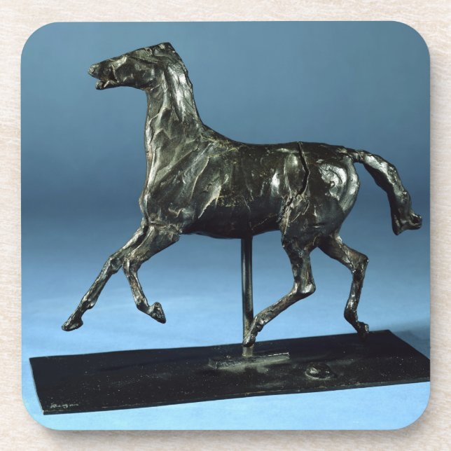 Posavasos Caballo que trota (bronce) (Frente)