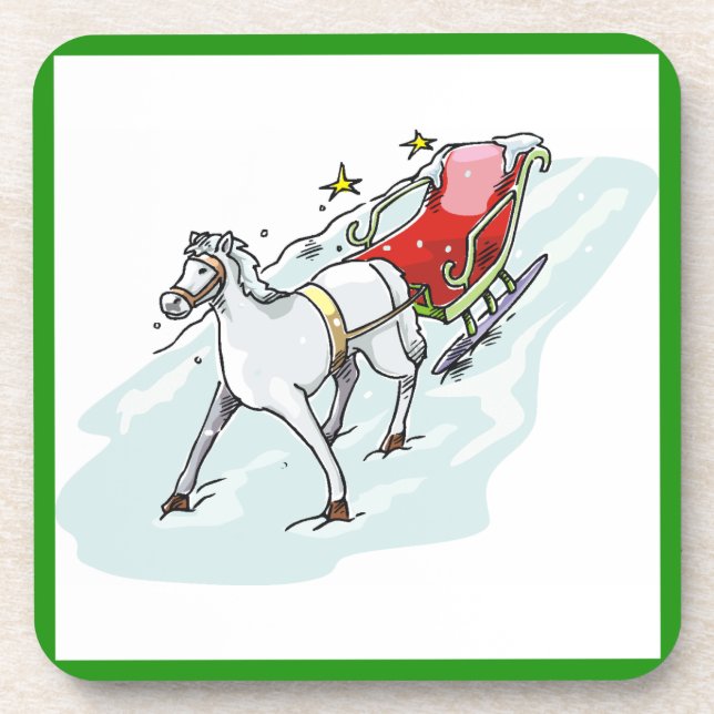 Posavasos Caballo y transporte - (Frente)