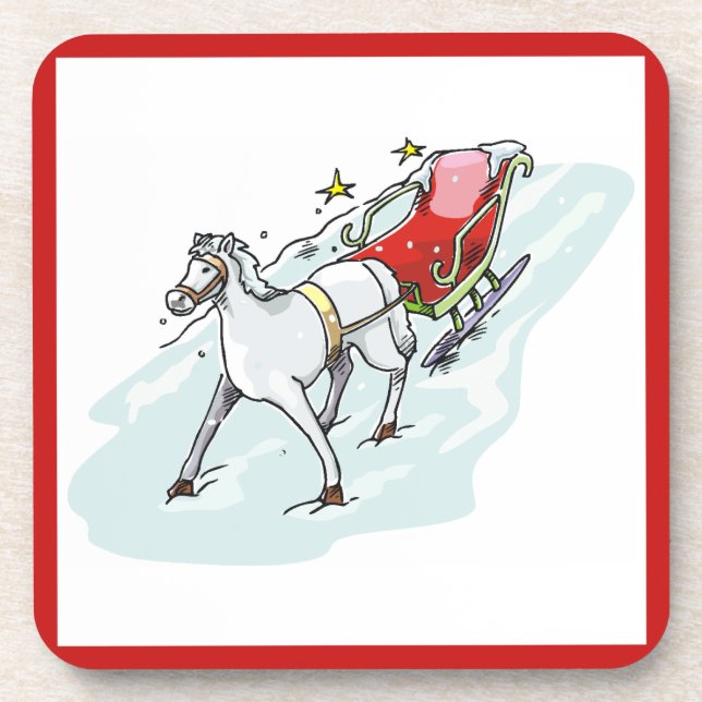 Posavasos Caballo y transporte - (Frente)