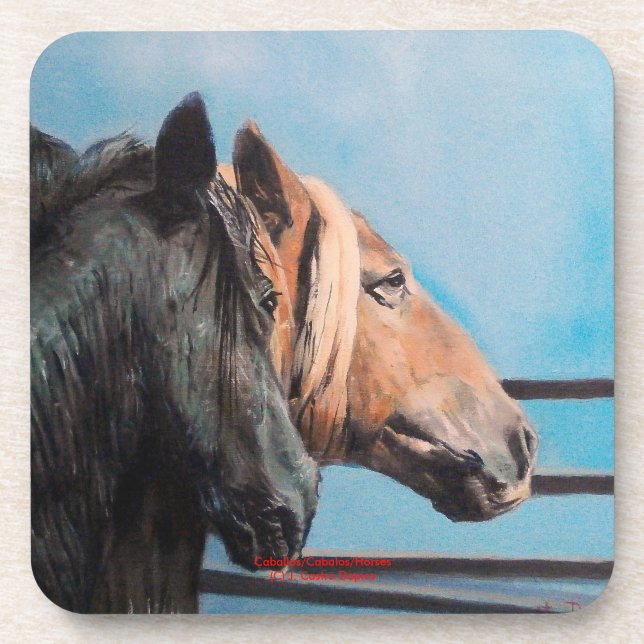 Posavasos Caballos/Caballos/Caballos/Caballos (Frente)