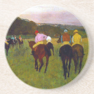 Posavasos Caballos de carreras Edgar Degas en Longchamp