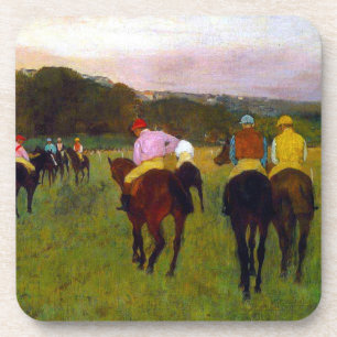 Posavasos Caballos de carreras Edgar Degas en Longchamp