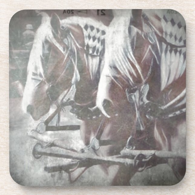 Posavasos Caballos de trabajo (Frente)