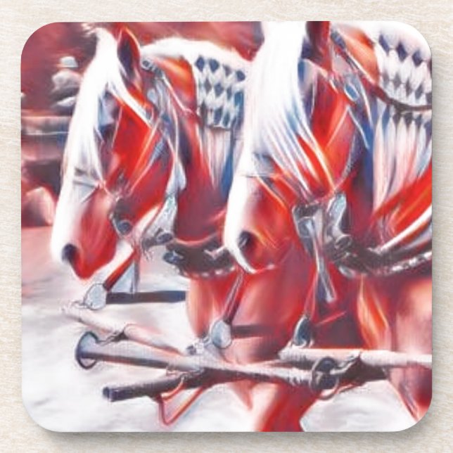 Posavasos Caballos de trabajo (Frente)