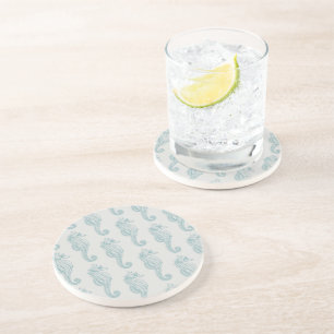 Posavasos Caballos tropicales de mar, patrón de caballito de