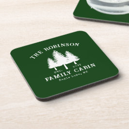 Posavasos Cabaña Familiar Rústica Campestre Bosque Verde