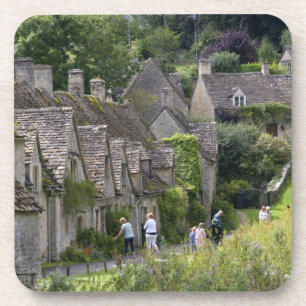 Posavasos Cabañas de piedra de Cotswold en el pueblo de