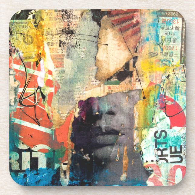 Posavasos Cabeza de Collage (Frente)