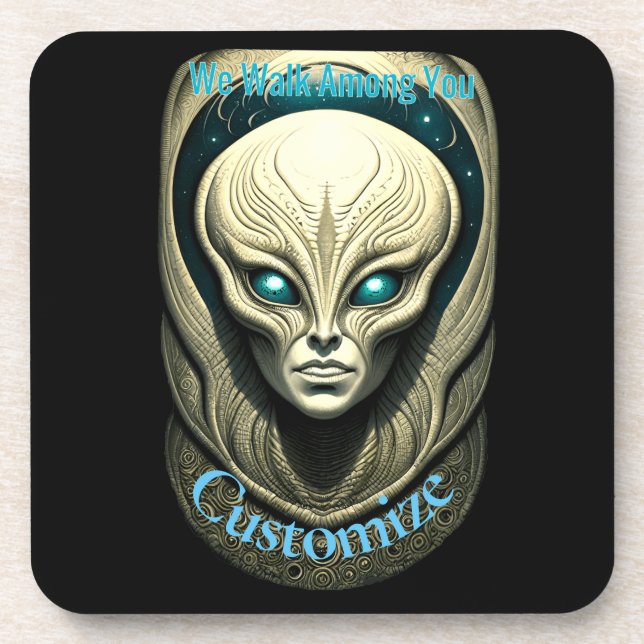 Posavasos Cabeza de cráneo de Alien Thunder_Cove (Frente)