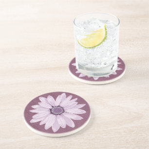 Posavasos Cabeza de flor de lila bonita en púrpura