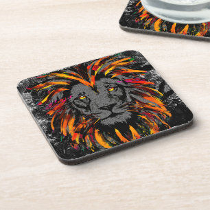 Posavasos Cabeza de león   Astras de león Naranja