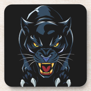 Posavasos Cabeza de pantera negra