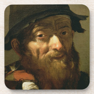 Posavasos Cabeza de un viejo hombre, detalle del retrato de