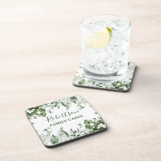 Posavasos Cabina de la familia de sabores de marfil botánico