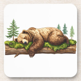 Posavasos Cabina y Lodge Rústico De Oso Durmiente