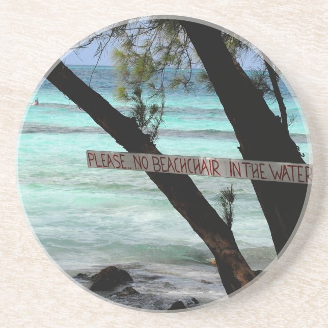 Posavasos Cabinas de playa Rum Point Gran Caimán (Frente)