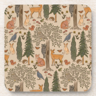 Posavasos Cabincore Woodland Forest Animals