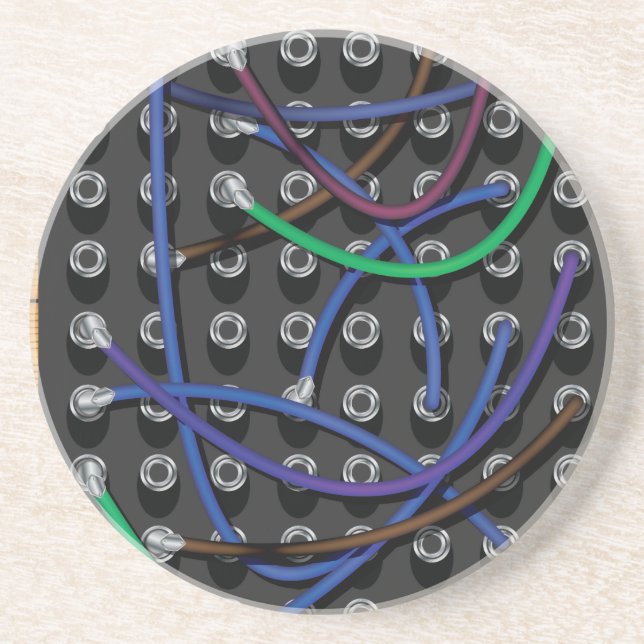 Posavasos Cables de intercambio telefónico (Frente)