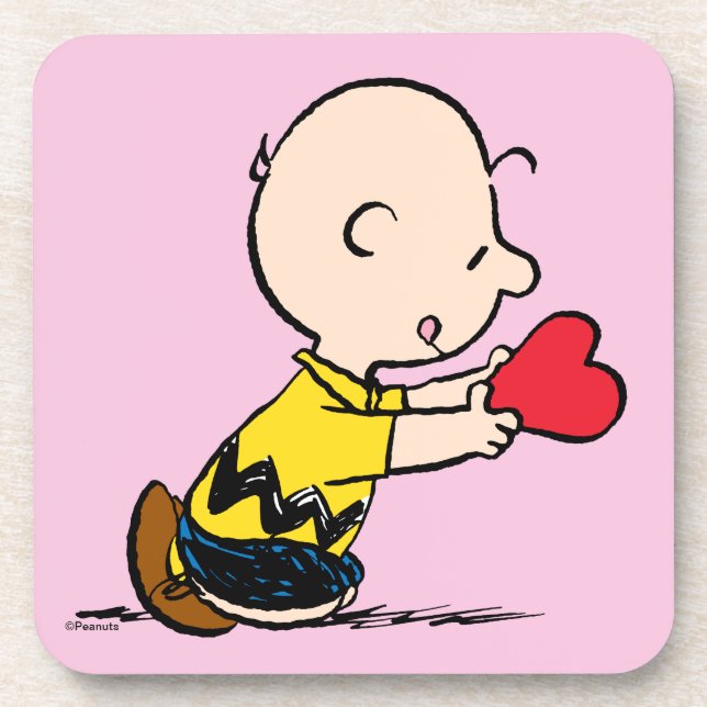 Posavasos Cacahuetes | El día de San Valentín Charlie Brown  (Frente)