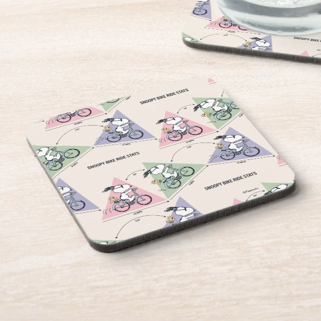 Posavasos Cacahuetes | Estaciones de Snoopy Bike Ride (Lado Izquierdo)