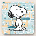 Posavasos Cacahuetes | Patrón cómico de Snoopy<br><div class="desc">Snoopy es el bellejo mascota de Charlie Brown en la tira cómica Peanuts de Charles M. Schulz. Echa un vistazo a este bonito diseño de cacahuetes con Snoopy en un patrón de tiras cómicas.</div>