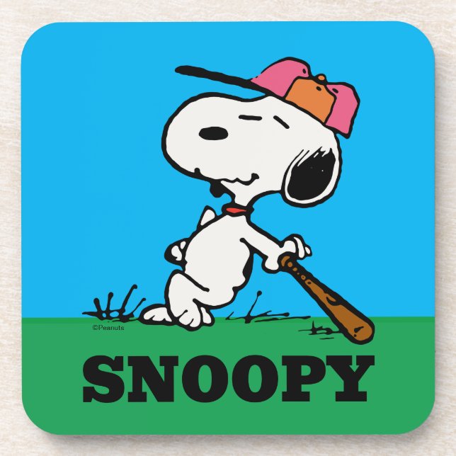 Posavasos Cacahuetes | Snoopy en Bat (Frente)